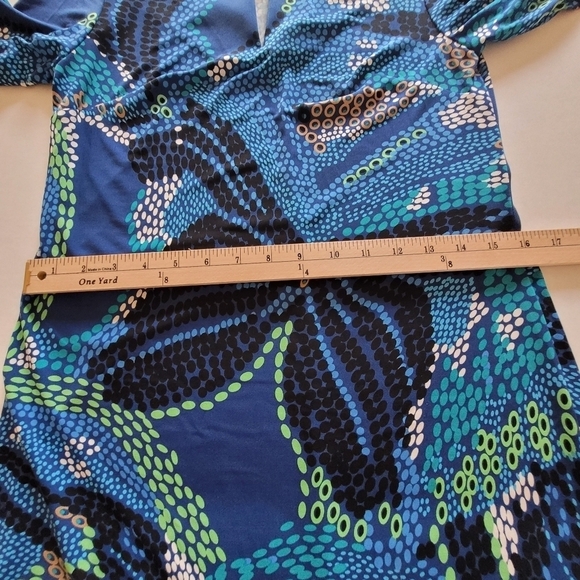 Laundry by Design Blue Sleeve Mini Dress Sz 4 - Picture 7 of 10